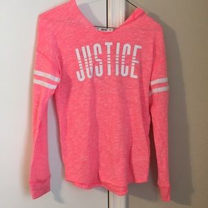 Girls long sleeve Justice shirt